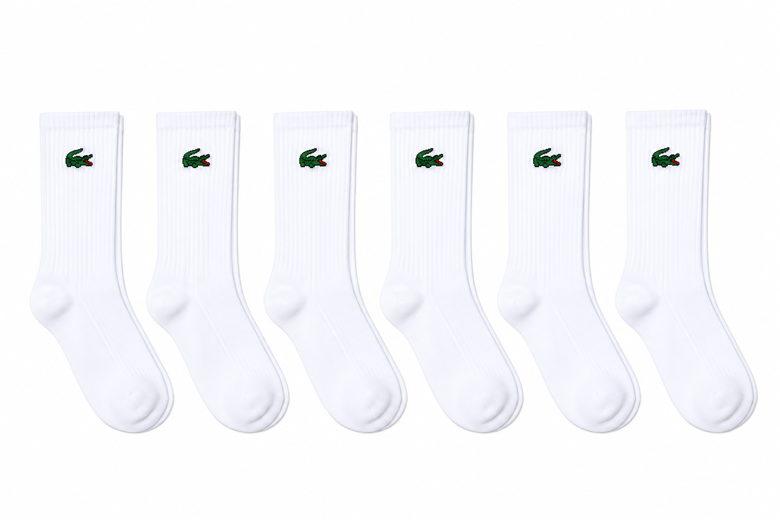 Meia Lacoste Cano Alto Lacoste RA925423 - 6 pares 39 a 42
